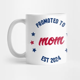 promoted to mom est 2024 Mug